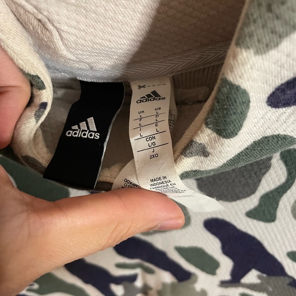 Adidas X Nerd hoodie Bape camo sz L - Picture 2 of 6